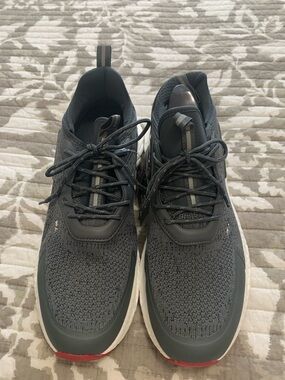 Men's Breathable Knit Athletic Sneakers - Dark Gray